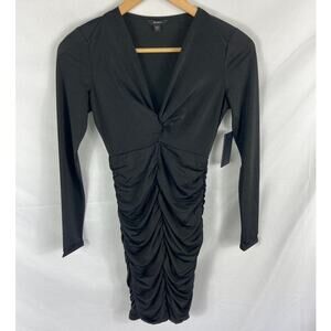 NWT Guess Knot Front Dress in Jet Black Size XS